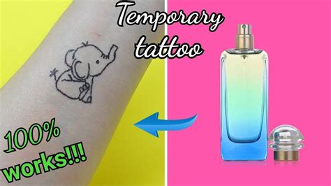 how to put on fake tattoo with perfume|temporary tattoos with perfume.